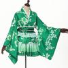 Japanese Mini Kimono Courtesan Summer Fireworks Japanese Clothes Cosplay Costume [BLESSUME] Clothes, Cosplay, Yukata, Top, Short, Cute, Haori, Dress,