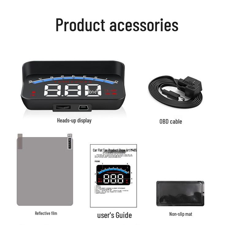 

Портативный автомобильный дисплей M6S HD Спидометр OBD HUD Проектор на лобовое стекло