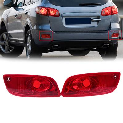 Car Rear Bumper Reflector Lights for Hyundai Santa Fe (CM) 2007-2009 Pre-facelift Tail Fog Light Housing
