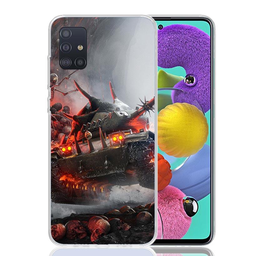 World of Tanks Phone Case For Samsung Galaxy A52 A32 A22 A12 A02S A50S A30S A51 A31 AA71 Note 20 Ultra 10 S10 Plus Galaxy A52 A4