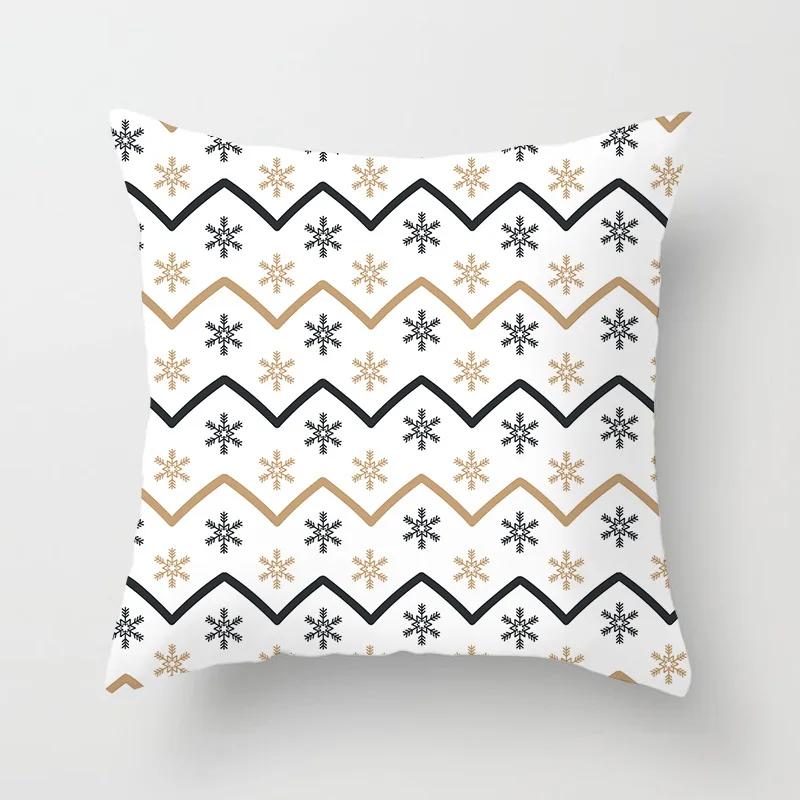 Christmas Cushion Cover Merry Christmas Decoration Pillowcases Santa Claus Throw Pillow Case Christmas Cushion Cover Navidad