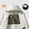 Upgraded Graphene Jacket Men's Autumn and Winter Fleece Thickened Warm Cotton Clothing Windproof and Waterproof Climbing
