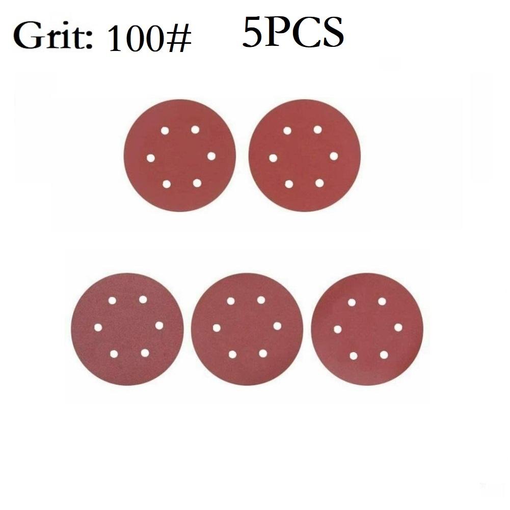 9 Inch 6 Holes 225MM Sanding Discs 40-2000 Grit Flocking Sandpaper Orbital Sander Hook And Loop Aluminum Oxide Sand Paper