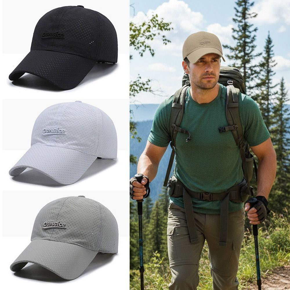 Sun Protection Quick-Drying Hat Letter Embroidery Baseball Cap Casquette Peaked Cap For Women Men