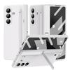 For Samsung Galaxy Z Fold 7 6 5 4 Phone Case ,Hinged Protection Cover Shockproof PC + Screen Tempered Glass Protector Film With Pen Slot & Free Stylus