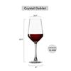 Red Wine Goblet ,Large Crystal Wine Glass, Christmas Durable Modern Beautiful Stemmed Wine Glasses,Clear Stylish Wine Glass