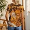 Women's T-Shirt Casual Fashion Summer Sports Short Sleeve