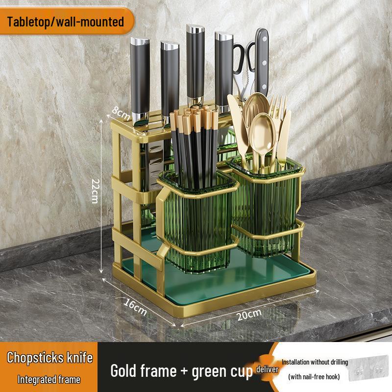 Nordic Luxury Kitchen Utensil Holder - Spoon & Chopstick Storage Rack