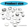 21PCS Intricately Butterfly Rings Set Unique Flower Jewelry for Fashionable Individuals Who Appreciate Unique Accessory
