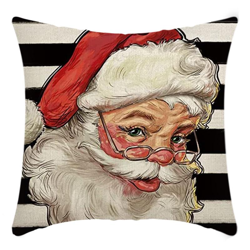 Christmas Nordic Style Santa Claus Pillowcase Home Sofa Cushion Car Cushion Cartoon Christmas Pillowcase