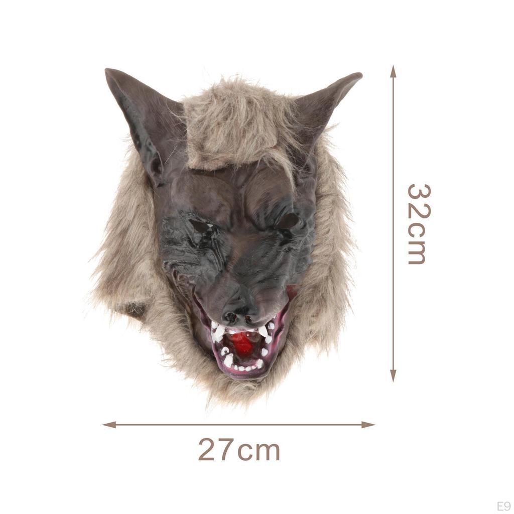Scary WereMask Wolfs Mask Novelty Creative Props Comfortable Fancy Dress Half Face Costume for