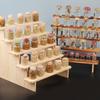 Solid Wood Display Rack for Action Figures, Collectibles, and Succulents