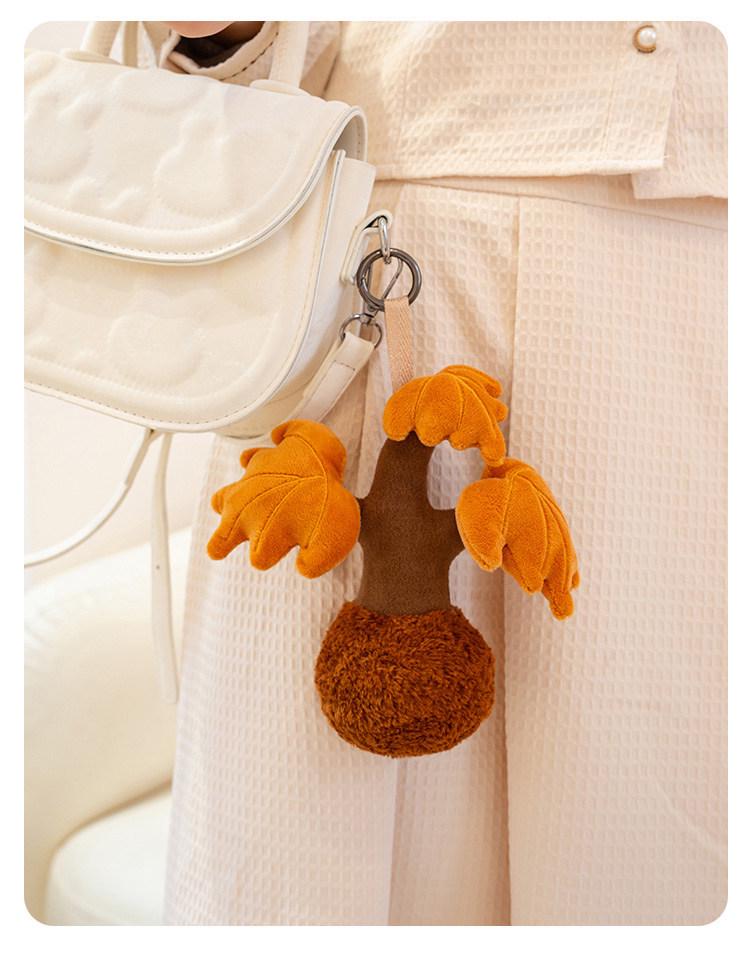 Elephant Skin Rabbit Plush Keychain: Cute Insect and Plant Series with Caterpillar and Bee Figures