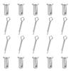 10Pcs Stainless Steel Single Hole Clevis Pin Flat heads Hole Shaft Cylindrical Positioning Insert Dowel Pin Easy to Use