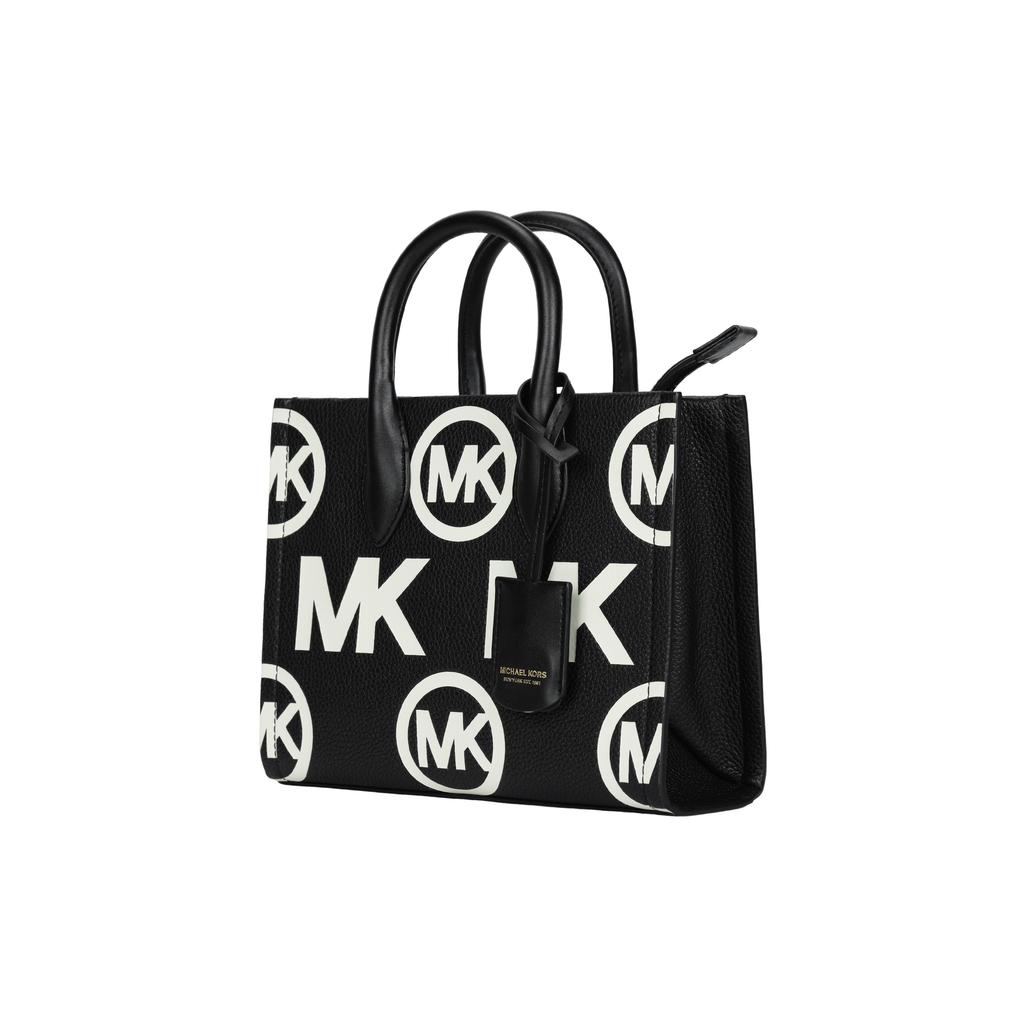 New MICHAEL KORS Mirella Leather Tote Bag Shopping Bag Handbag Shoulder Bag Crossbody Bag Small Size Women's Black 35F3G7ZC5L-BLACK