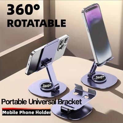 All-metal Lifting and Folding 360-degree Rotating Support for Mobile Phone Bracket Ipd Universal Live Broadcast Stand for Mobile Phone Flat Panel.