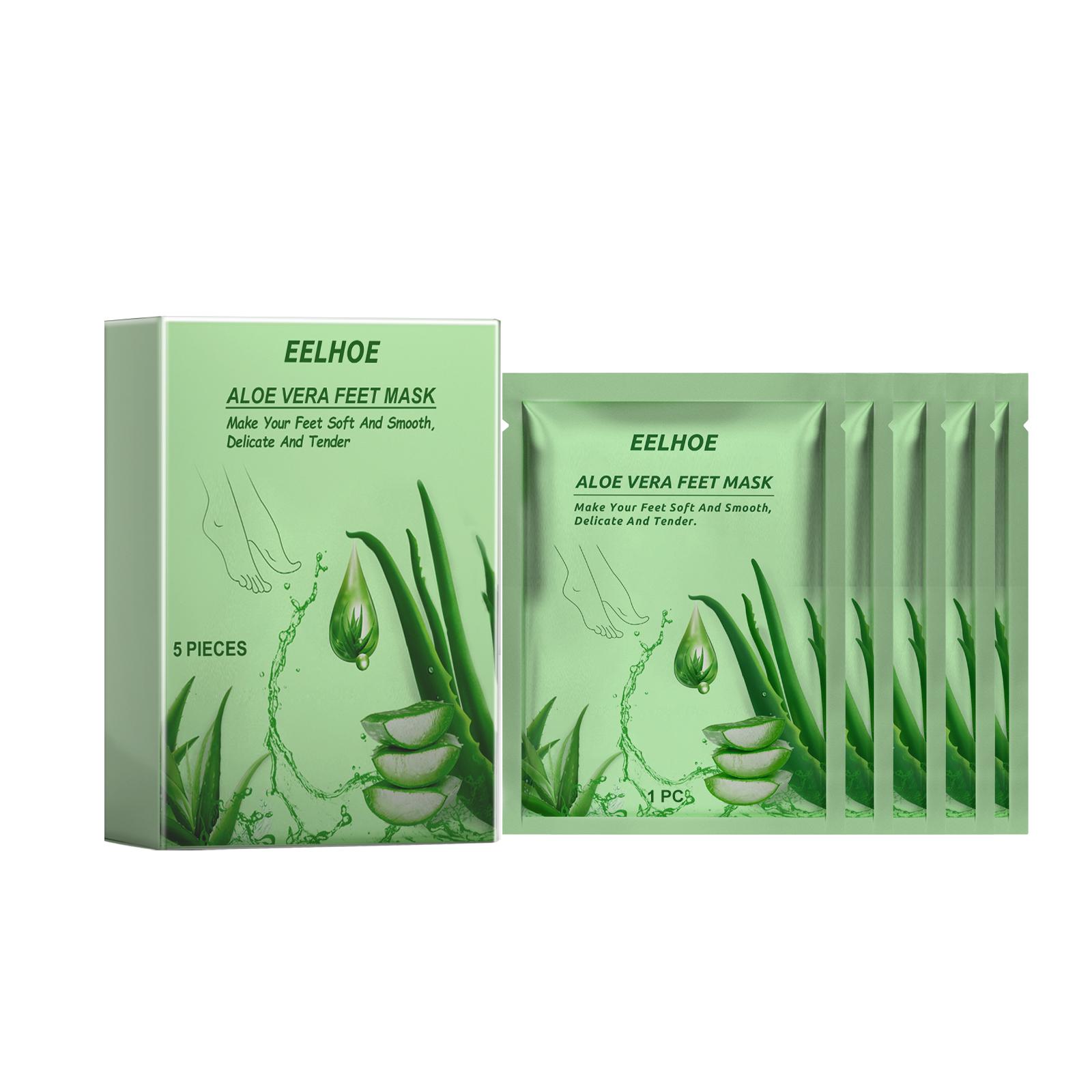 

EELHOE Маска для ног с алоэ вера увлажняющая гидратация омоложение увлажнение кожи очищение уход за ногами маска для ног паста
