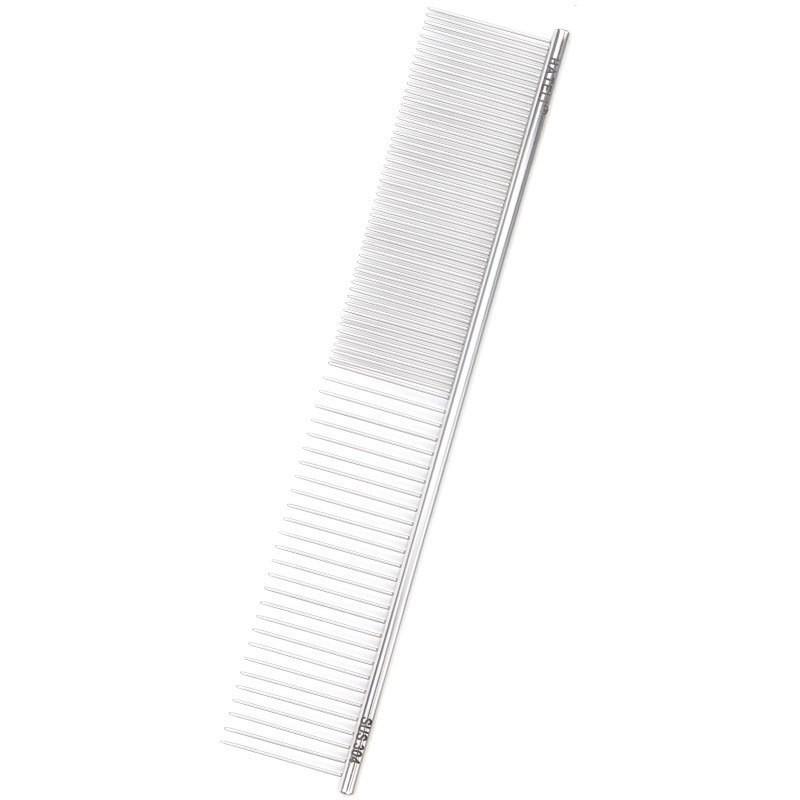 Stainless Steel Pet Grooming Comb Long Hair Cats Dogs Detangling Shedding Removal Fine Coarse Teeth