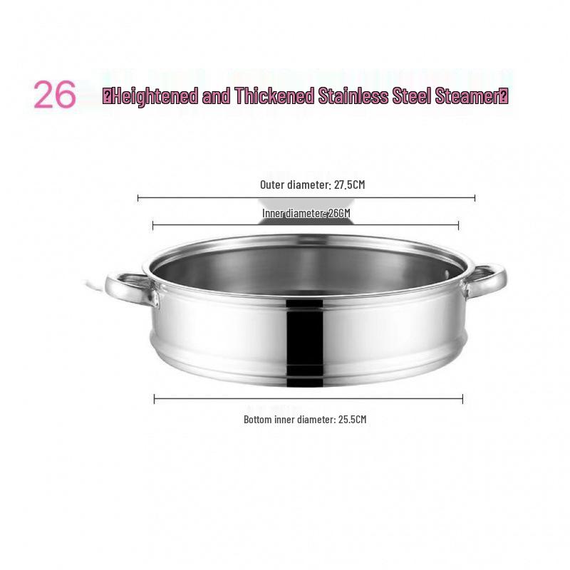 Universal Stainless Steel Steamer Rack & Tray for Electric Hot Pot and Wok