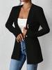 2025 European Autumn/Winter V-neck Single-button Solid Color Long-sleeved Blazer
