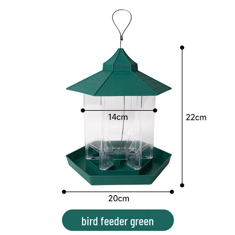 Outdoor Hanging Waterproof Bird Feeder for Balcony & Courtyard