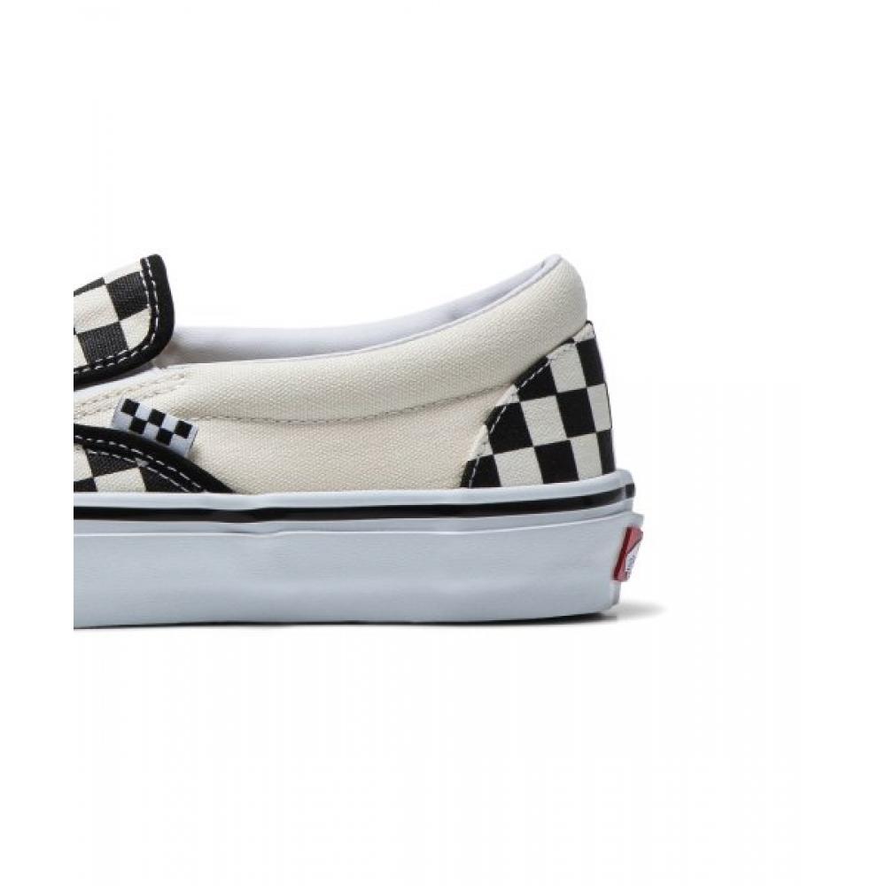 Vans Slip On    Skate  Checkerboard  Black  Off White Vn0a5fcaauh1