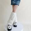 Plüsch-Beinwärmer Heiße Mädchen-Accessoires Hohe Wadenstiefel-Socken Abdecksocken