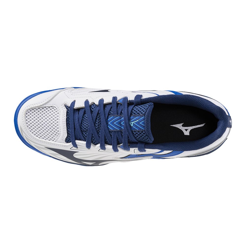 Mizuno Table Tennis Shoes Wave Kaiserburg 8 Club Gym Lightweight White x Navy x Blue cm 3E Women's 26.0