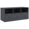 VidaXL Meuble TV anthracite 99x39x44 cm acier 841735
