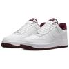 Nike Air Force 1 07 Weiß Dunkle Rote Bete Herren Sneaker DH7561-106