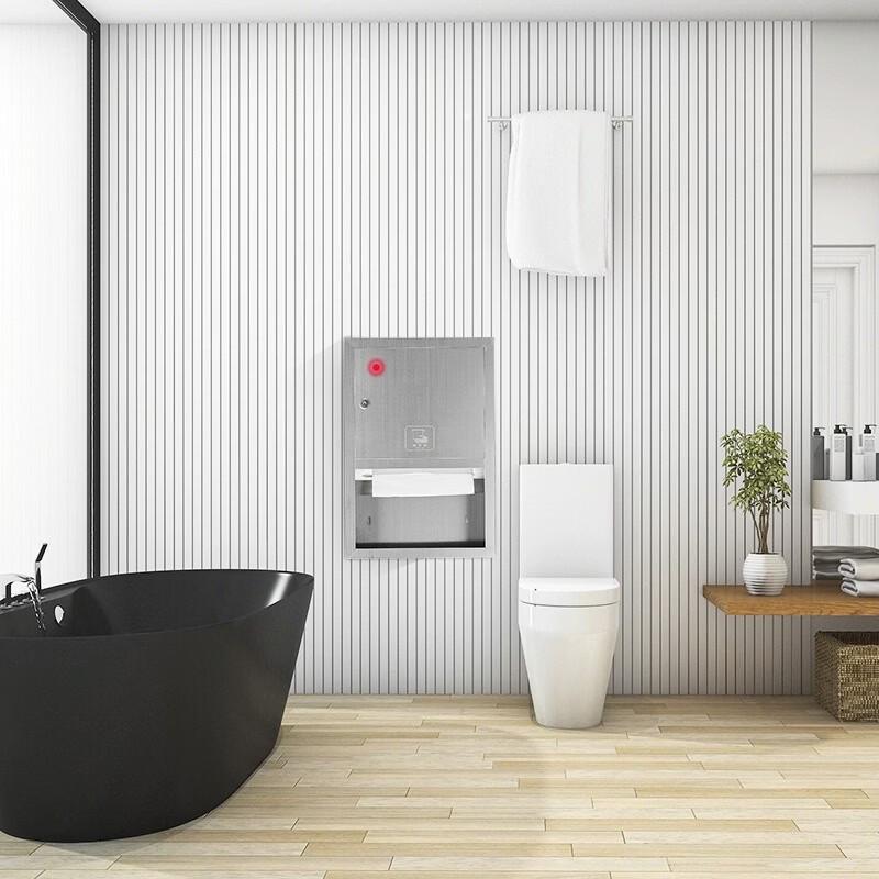 OIMG Wall-Mounted Stainless Steel Tissue Box
