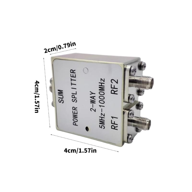 Multiple Port RF Combiner Splitter 5MHz-1000MHz With Low Insertion Loss Aluminum Enclosure Operates From  40°C To 85°C