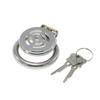 New Stainless Steel Flat Lock Chastity Cleaner CB Fake Mother Device Penis Cage Taiji Mesh Sex Toys