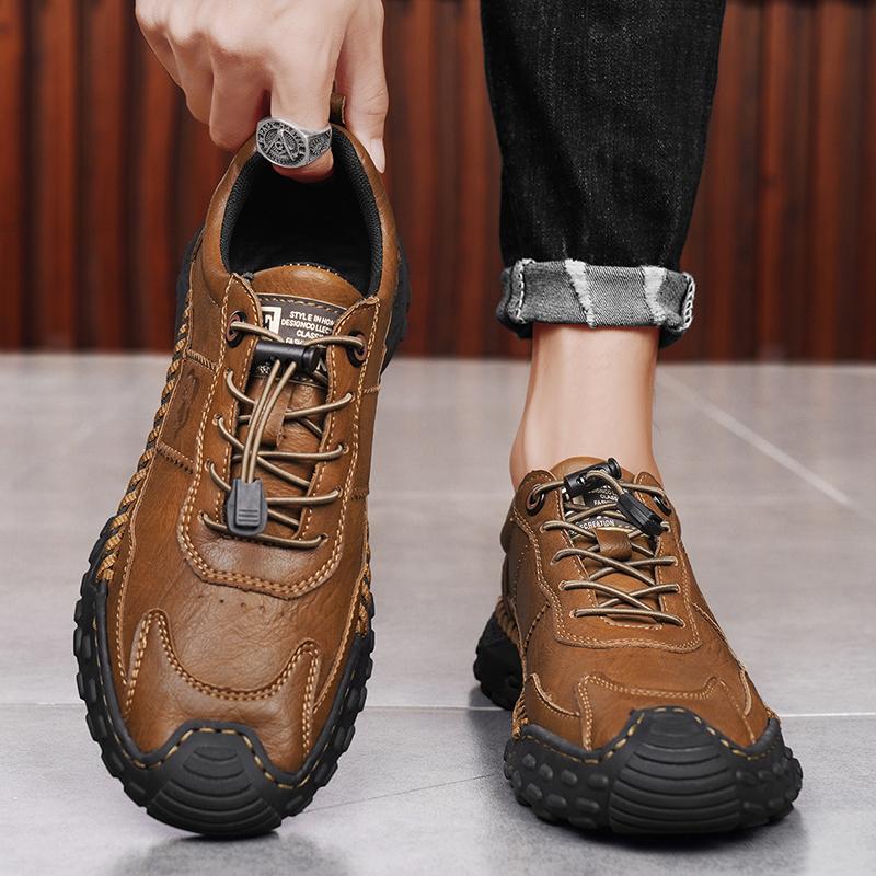 Mens Moccasin Shoes Retro Cow Leather Shoes Men Loafers Handmade Casual Leather Shoes Moccasins Men Flats Shoes