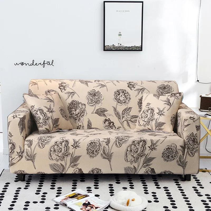 1/2/3/4 Seater Elastic Stretch Modern Sofa Covers for Living Room Sofa Couch Slipcovers Sectional Sofa Covers Housse De Canap