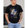 Men's Black Short Sleeve Crew Neck T-shirt with Vintage Compass Graphic and "find Your North" Script, Soft Cotton Feel, Casual Streetwear Fit for