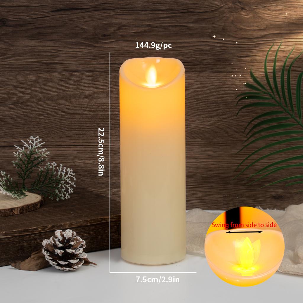 Flameless Votive სანთლები ბატარეით მომუშავე LED ჩაის ნათურები ელექტრო ყალბი სანთელი მოძრავი ფითილით საქორწინო წვეულების დეკორი სანთლები სანთლები