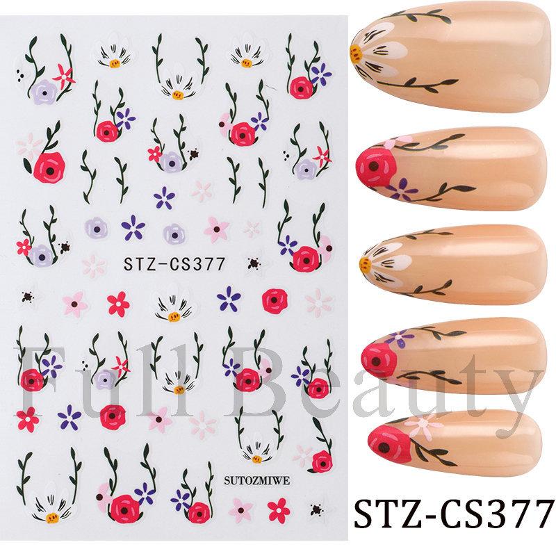 Nail Art Stickers Ins Red Lip Cherry Strawberry Y2K Sweet Cool Style Bow Digital Adhesive Nail Stickers