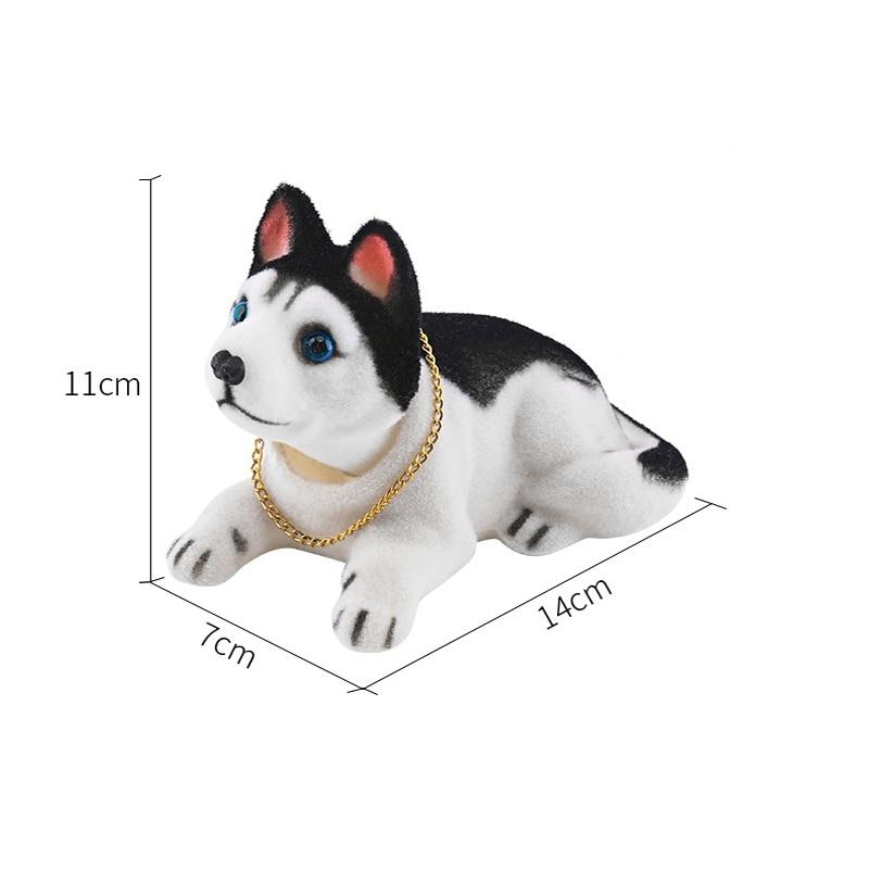 Autopop Husky Beagle Sint Bernard Herder Schud Hoofd Hond Decoratie Auto Interieur Decoratie Leuke Creatieve Cadeau Tafelblad Ornament