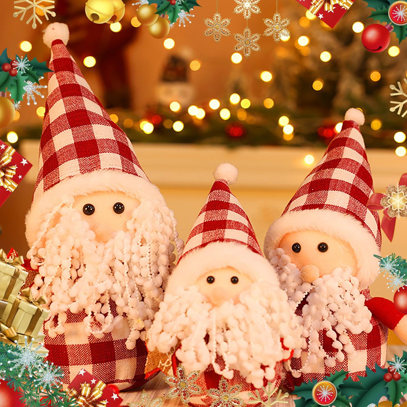 

Рождественская кукла-снеговик Рождественская кукла Украшения Праздничные подарки Декорации для оформления витрин торговых центров One Size красный