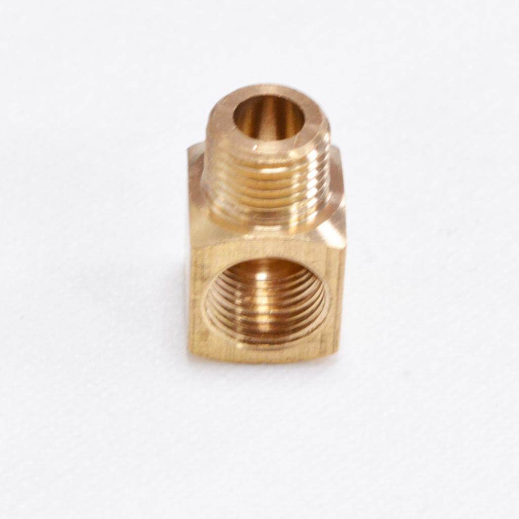 Pack Of 5 Brass Square Pipe Fittings Brass Elbow Connectors Metal Corner Pipe Joints for Home Plumbing & Water Supply