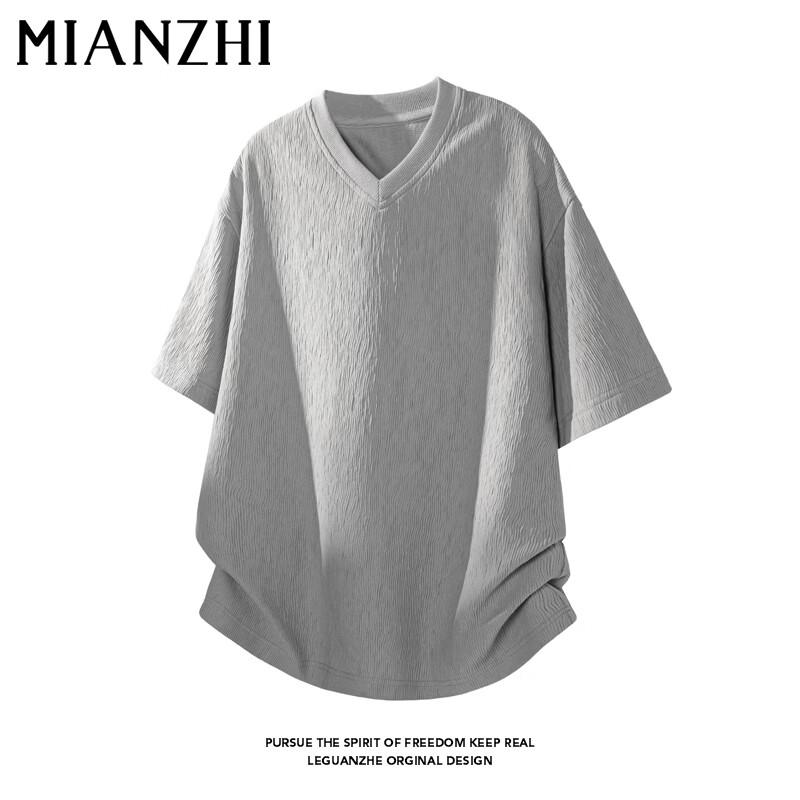 

Мужская повседневная футболка с V-образным вырезом и коротким рукавом 185/100A