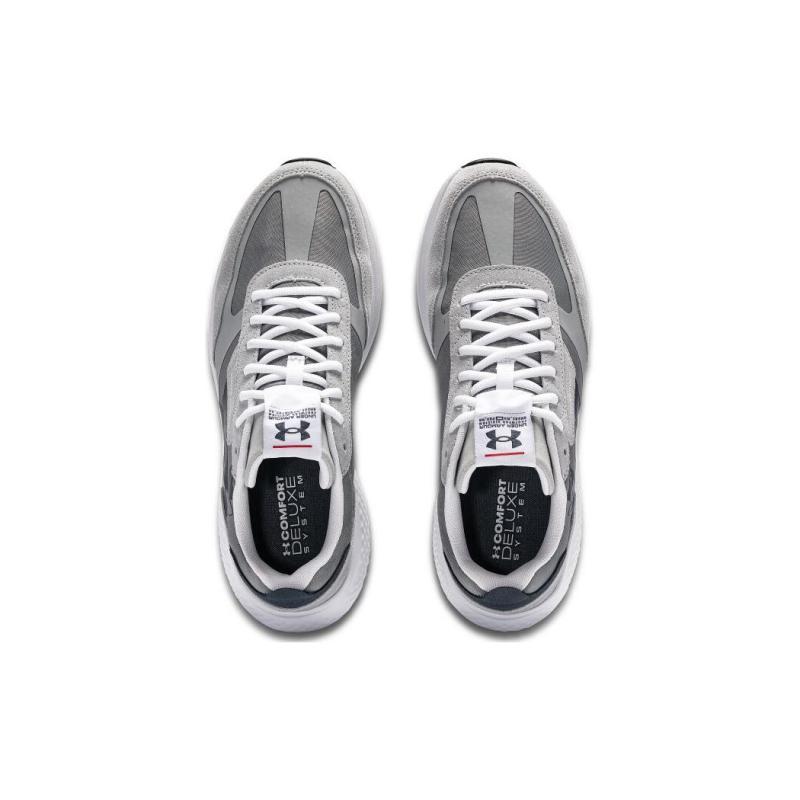 Under Armour Non Slip Lightweight Low Top Casual Running Shoes Men's Gray Sneakers 3028612-100