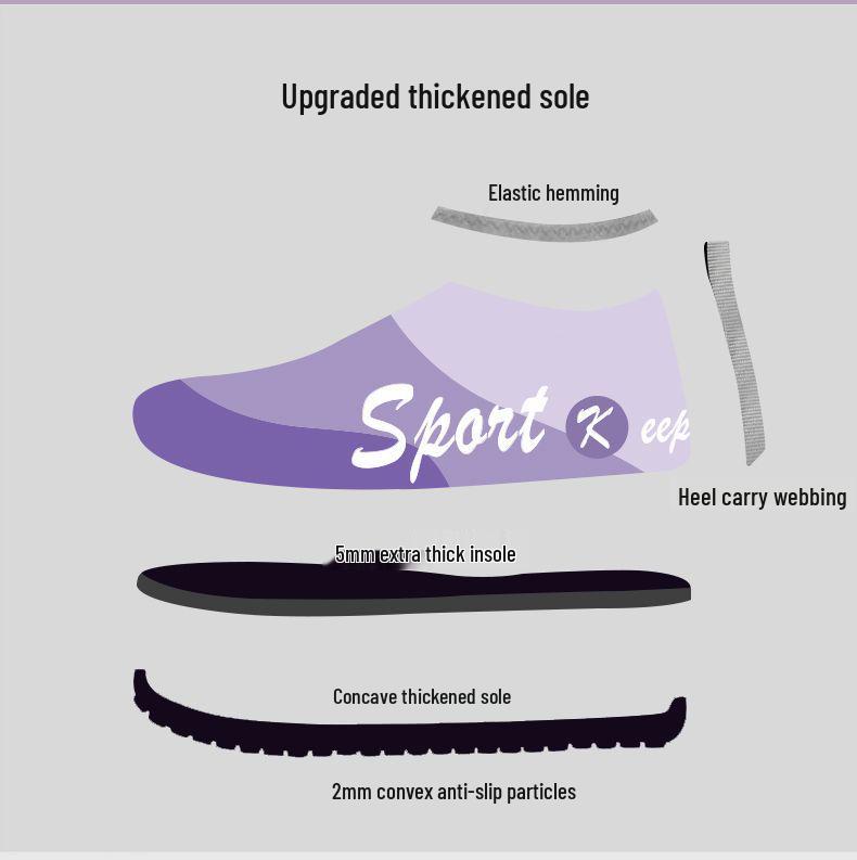 Women's Silent Non-Slip Shock-Absorbing Fitness Shoes – Lightweight Soft Sole Sneakers for Dance, Yoga, Jump Rope & Training