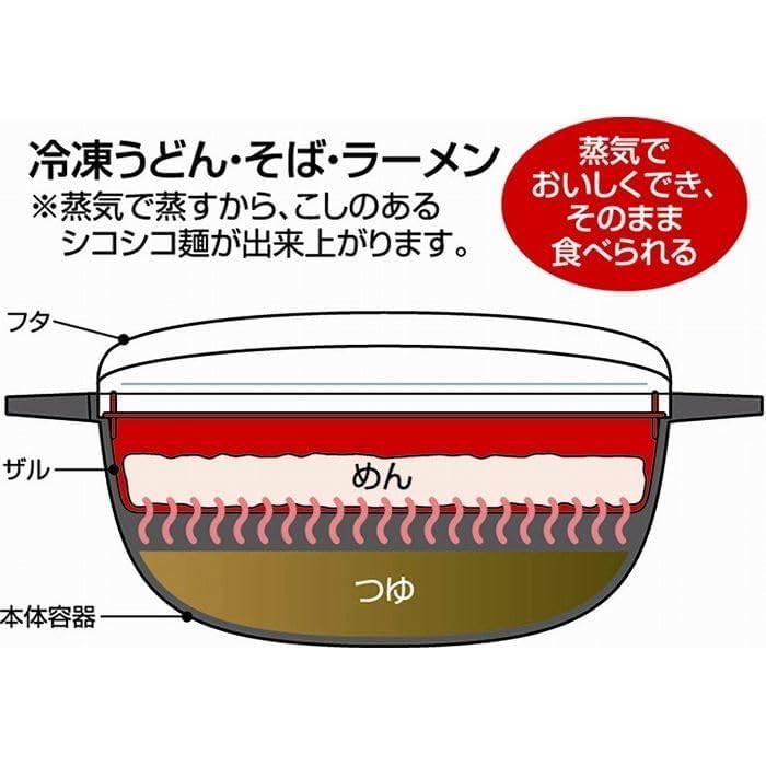 NEIGHBOR CLOWN Microwave Ramen Maker in Popular and Instant Microwave Microwave Cooking Microwave Pot for Single Made in Microwave Cooking RC Sticker