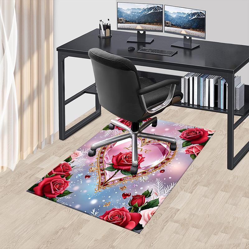 1 Stück Herz Liebe Extra Groß Rutschfester Teppich, Büro, Familie, Schlafzimmer Großer Teppich Innen Teppiche, Lebendige Farben