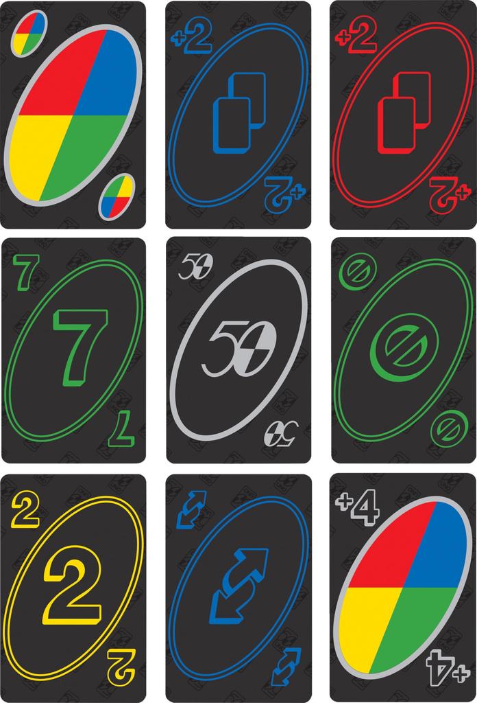 UNO 50. výročí Premium Edition Edice Wild Pamětní Zlatá GXJ94 [Limitovaná karta 50/50, Mince]