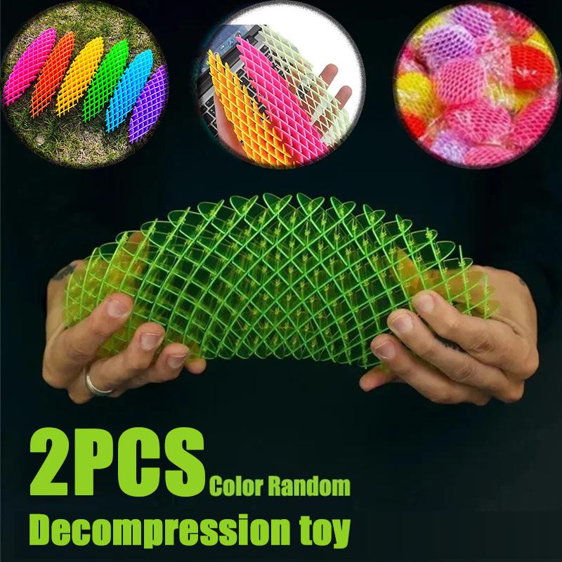 Worm Unpacking Morphing Toy Fidget Worm Six Sided Pressing Stress Squishy Worms Stress Relief Toys trange small toys