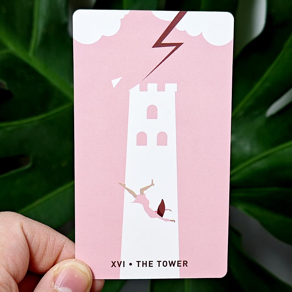 Gentle Heart Tarot 78 Stück rosa Karten bringen die Wahrheiten an die Oberfläche, die Ihnen unbewusst bereits bewusst sind, 10,3 x 6 cm