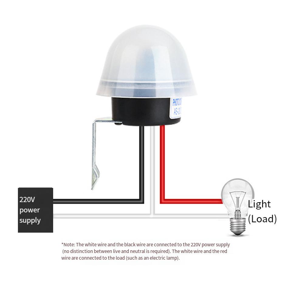 AS20 Photo Control Switch AC220V 10A Automatic Light Sensor for Street Park Highway and Airport Outdoor Lighting